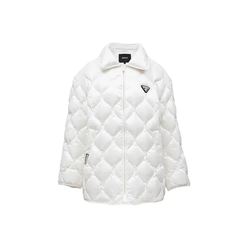 Only S00 Белый Новый CREME Женские Пуховики