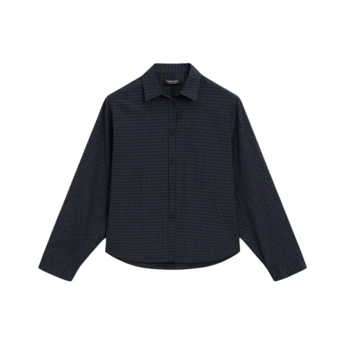 Massimo Dutti Рубашка Женская Темно-Черный Серый