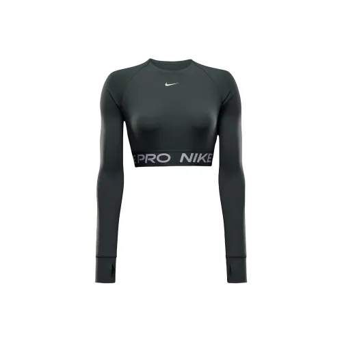 nike ProDri Форма T Рубашка Женская Винтаж Зеленый