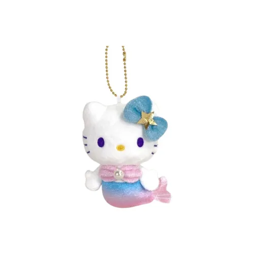 Санрио Mermaid Sanrio Hello Kitty Розовый Синий Hello Kitty Куклы Плюшевая Подвеска 10 см Рекомендуемая Высота