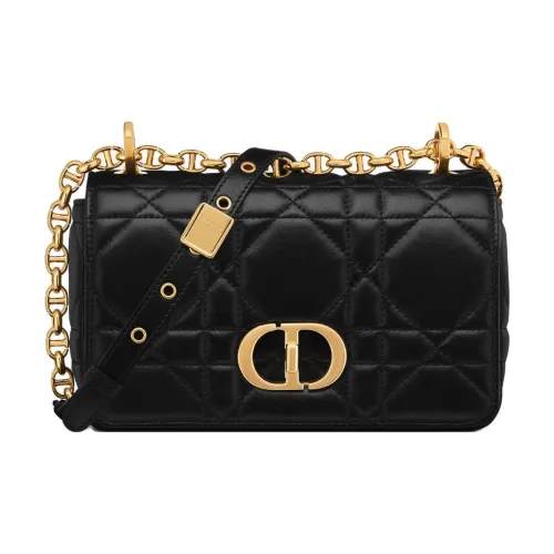 DIOR Caro Sheepskin Сумка через плечо Маленькая Женская Черная