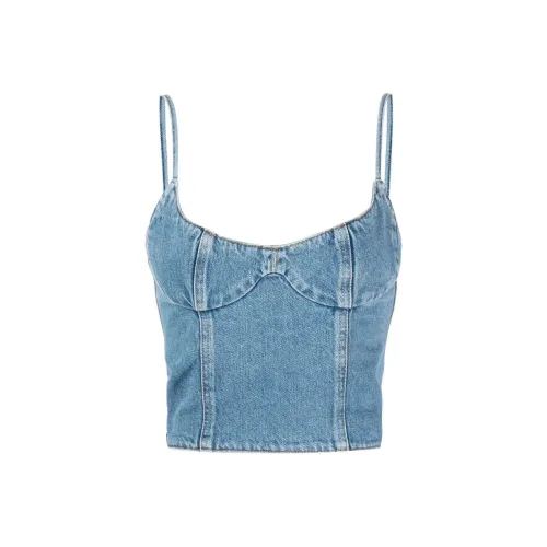 MAGDA BUTRYM Топ на бретелях Женский Синий