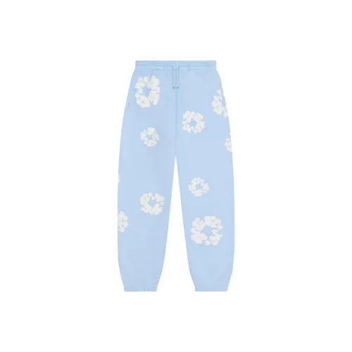 Denim Tears SS25 Синие Унисекс Вязаные Тренировочные Брюки