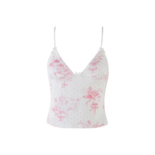 I.AM.GIA KENDRA Танк Топ на бретелях Женский Цветочный Цвет