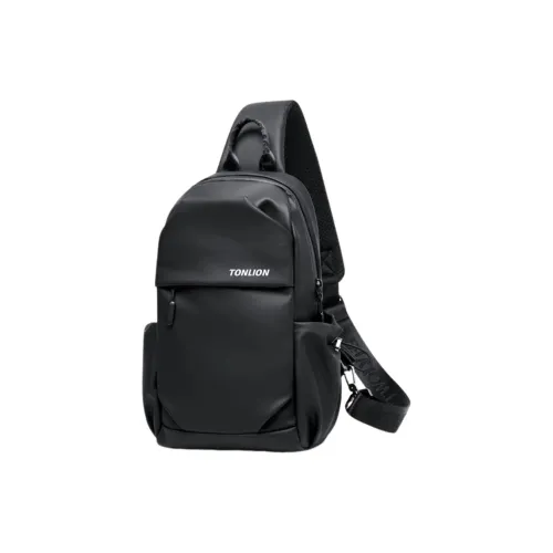 Tonlion Ткань Sling Сумка Стандартная Унисекс Черная