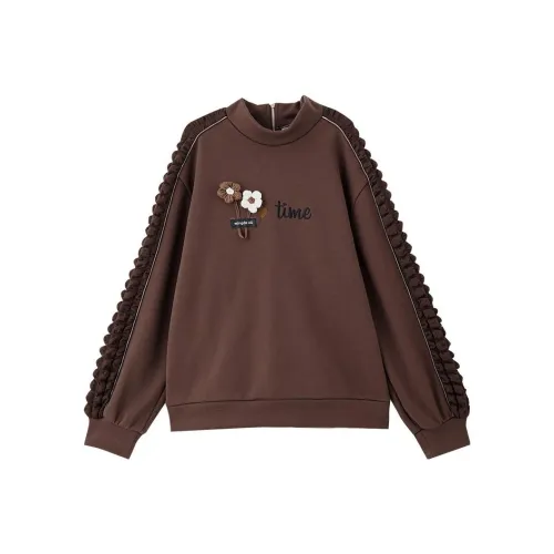 OUNIXUE Кофе Женские Свитшоты