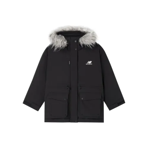 New Balance совместный бренд Warm Down Куртка Женская Черная
