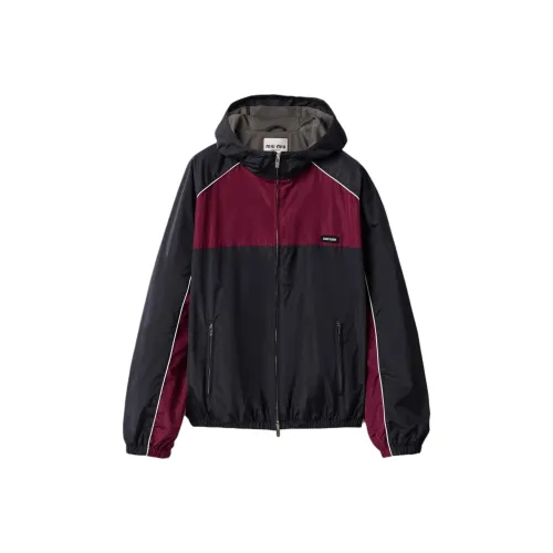 MIU MIU SS25 Куртки и пальто Женские Синий Красный