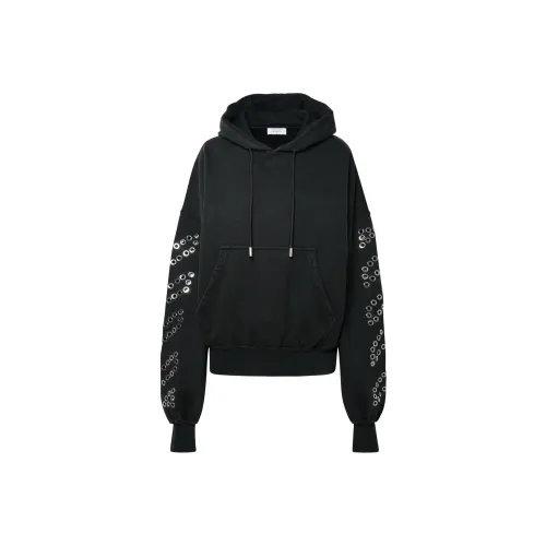 OFF Белый Свитшот Регулярный крой Женский Черный