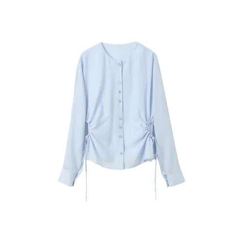 3COLOUR Небесно-голубые Женские Рубашки