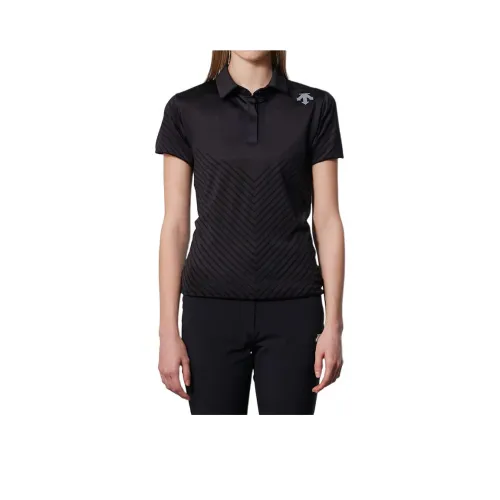 Descente Golf Поло Женское Черное
