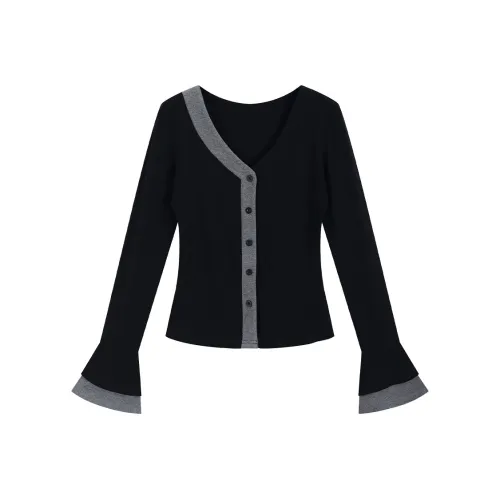 SNZX T-Shirt Женская Черный и Серый