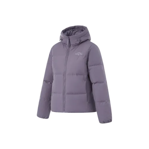 Подкладка Fondue Down Series пуховик женский вороново-серый фиолетовый