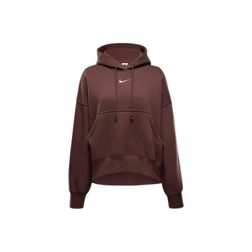 Nike Sportswear Phoenix Fleece Толстовка Женская Красная Коричневая