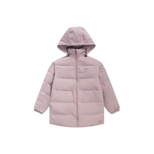 Dickies Однотонный С капюшоном Пуховик Женский Светло-фиолетовый