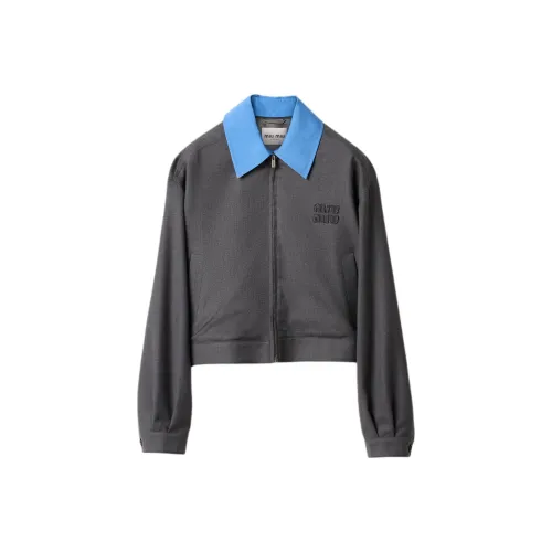 MIU MIU Куртки и Пальто Женские Серые