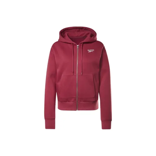 Reebok Identity ZIP UP Толстовка Женская Красная