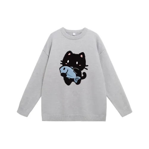 MDLILA Трикотаж Унисекс Белый Серый