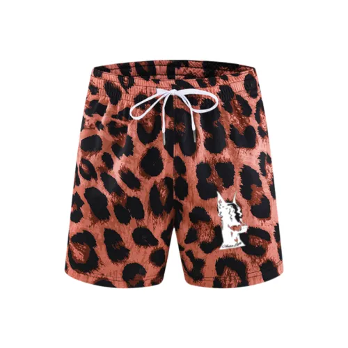 AMBER LIGHT Спортивные шорты Унисекс с леопардовым принтом