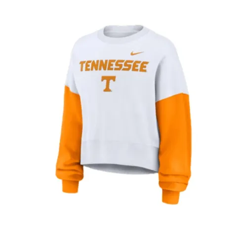 nike Tennessee Volunteers Primetime COLLEGE Пуловер CREW SWEATSHIRT Женский Оранжевый Белый
