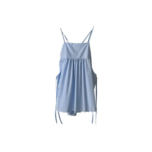 Fuccykee Топ на бретелях Женский Светло-Синий