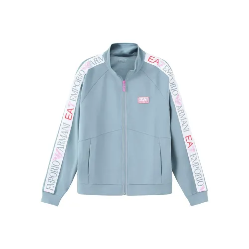 EMPORIO ARMANI EA7 Куртки и Пальто Женские Бирюзовый