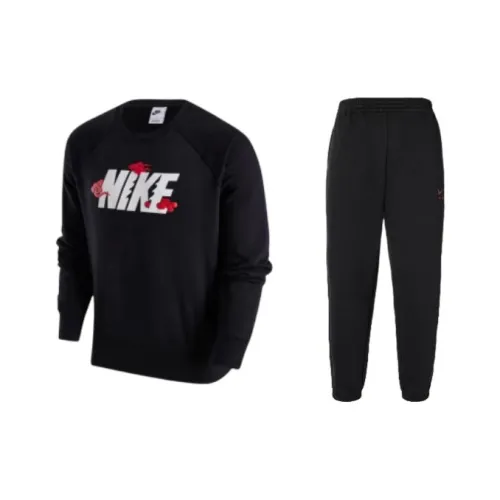 nike Dragon New Year's Collection Повседневная спортивная одежда Унисекс Черный