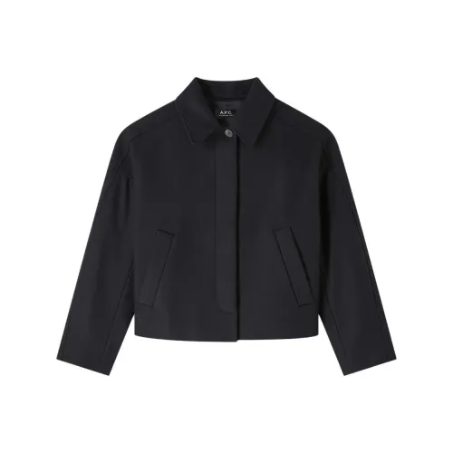 A.P.C SS25 Куртки Пальто Женские Темно-синий