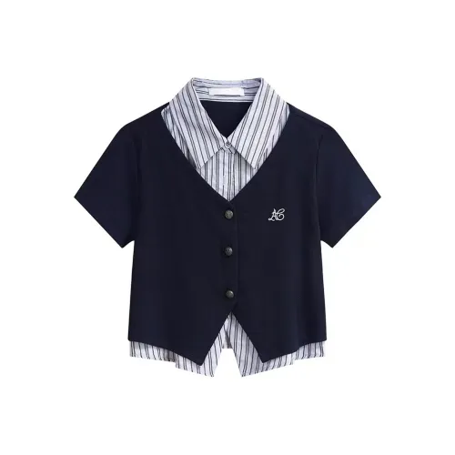 KEAB Темно-синие Женские Рубашки