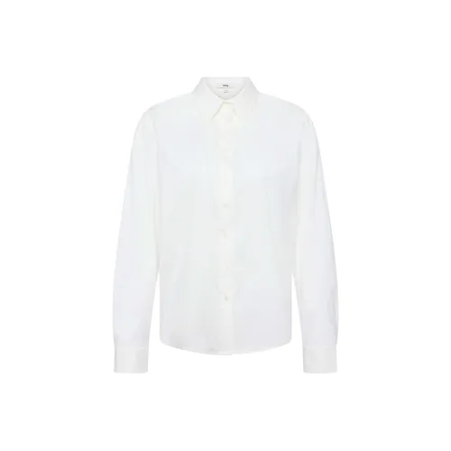 Khy OVERSIZED Пуговица Пуховые куртки Рубашка Женская Белый Белый