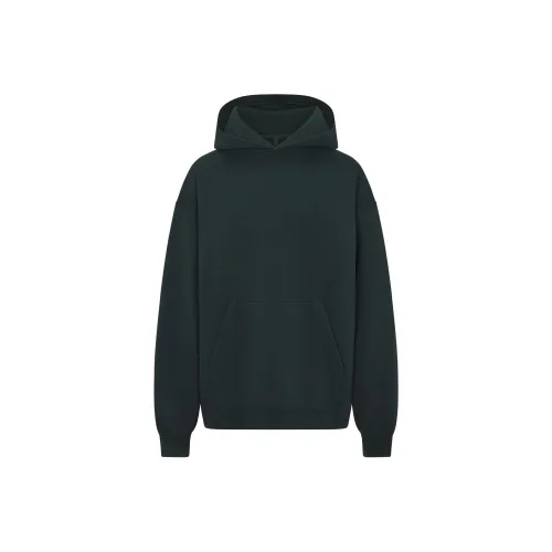 SKIMS FW24 Vintage Fleece Oversized Hoodie Women's Cypress Cypress Green SKIMS FW24 Винтаж Флис Oversized Толстовка Женская Кипарис Кипарисовый Зеленый