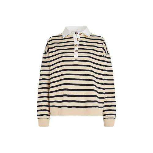 Tommy Hilfiger Черно-желтое Женское Поло