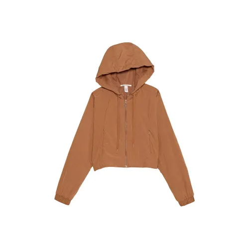 Victoria's Secret Парашют Укороченный Weekender Куртка Карамель Куртки и Пальто Женские Карамель