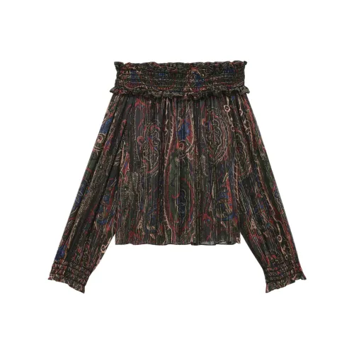 SAINT LAURENT FW24 Рубашка Женская Многоцветная