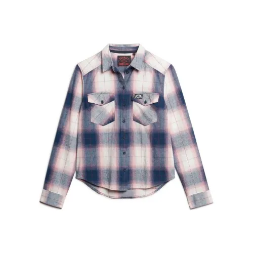 SUPERDRY Фиолетовые Женские Рубашки