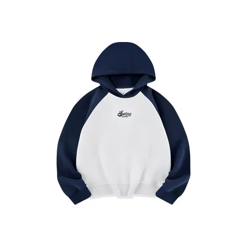 QIAODAN Sports Life Collection Толстовка Женская Белая Фотиния Серый Звездная Ночь Синий