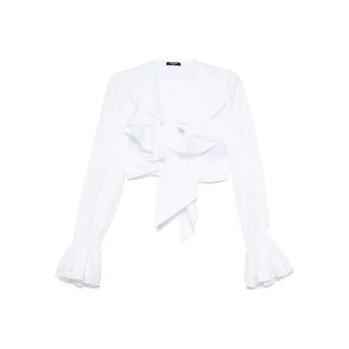 BALMAIN FW24 Рубашка Женская Белая