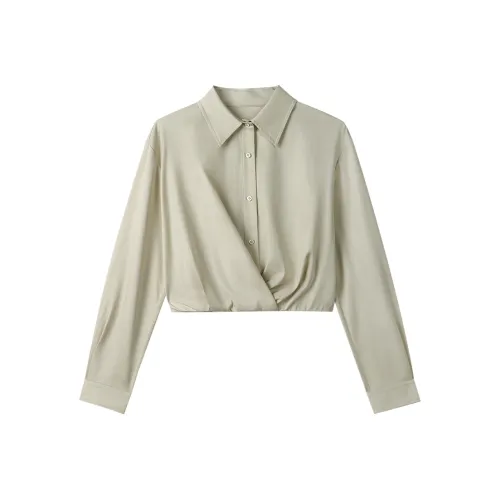 THE SEA LIFE Рубашка Женская Сияющий Зеленый