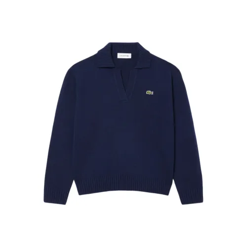 LACOSTE Морской синий Женские кашемировые свитеры