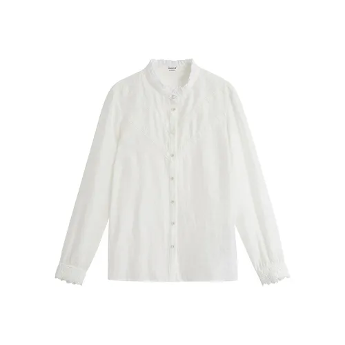 Inman Рубашка Женская Бежевый цвет с узором "Груша"