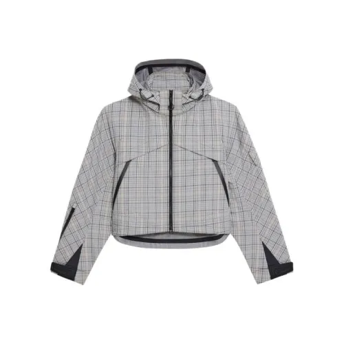 Theory Дизайнер Co authored В избранном Серый черный Клетчатый Женские Куртки