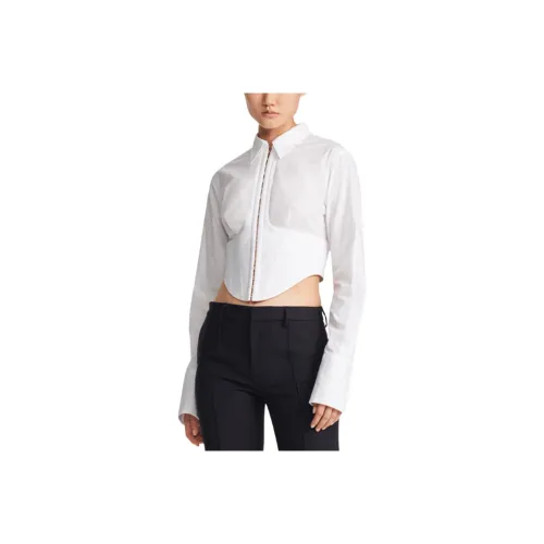 DION LEE SS23 Рубашка Женская Белая