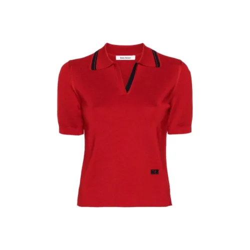 Wales Bonner Поло Женское Красное