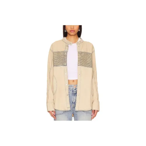 FREE PEOPLE Песочный Женские Рубашки