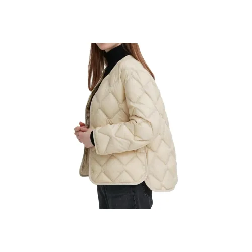 UNIQLO Light Beige Women's Down Jackets UNIQLO Светлый Бежевый Женские Пуховики