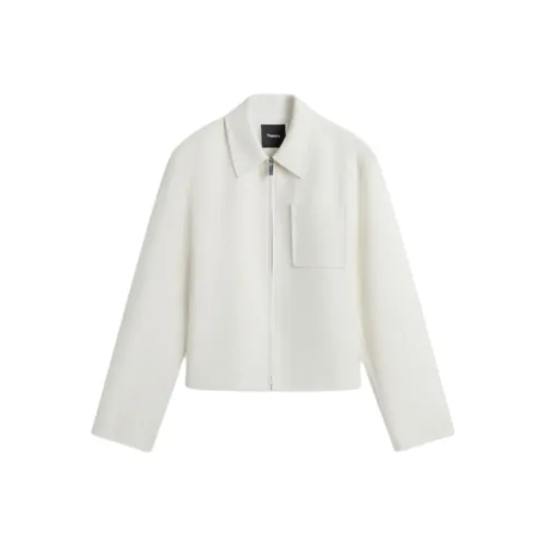 Theory Экрю Женские Куртки