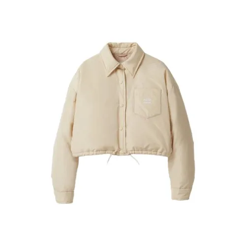 MIU MIU Ванильные Женские Куртки