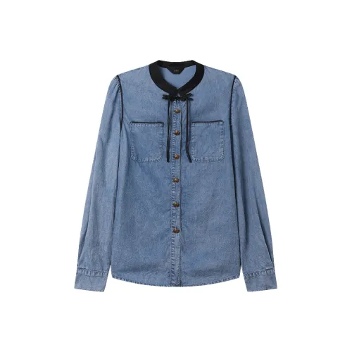 LOUISY AO Синие Женские Рубашки
