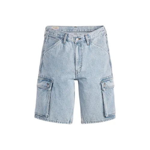Levi's SS25 Карго Шорты Мужские Светлый Индиго