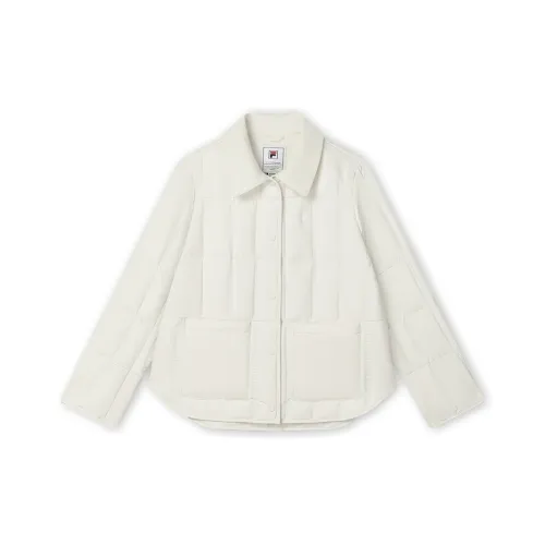 FILA Туманный Лотосовый Белый Женские Пуховики